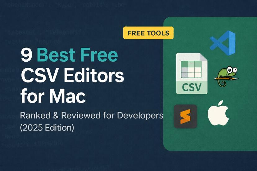 9 Best CSV Editors for Windows in 2026 (Free & Tested) | Merge JSON Files