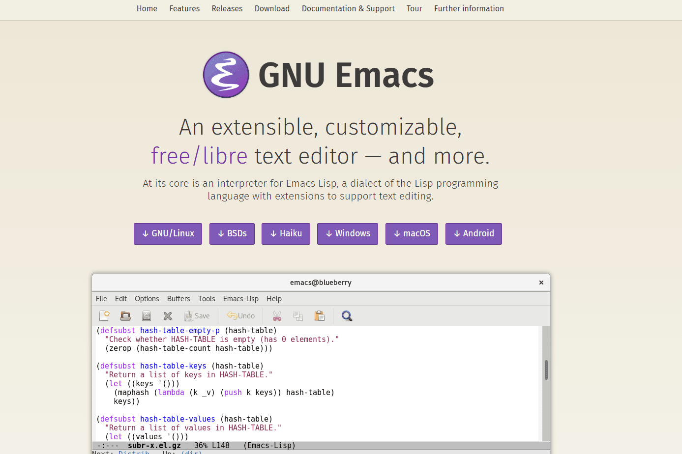 Emacs with nxml-mode showing real-time validation highlighting invalid elements