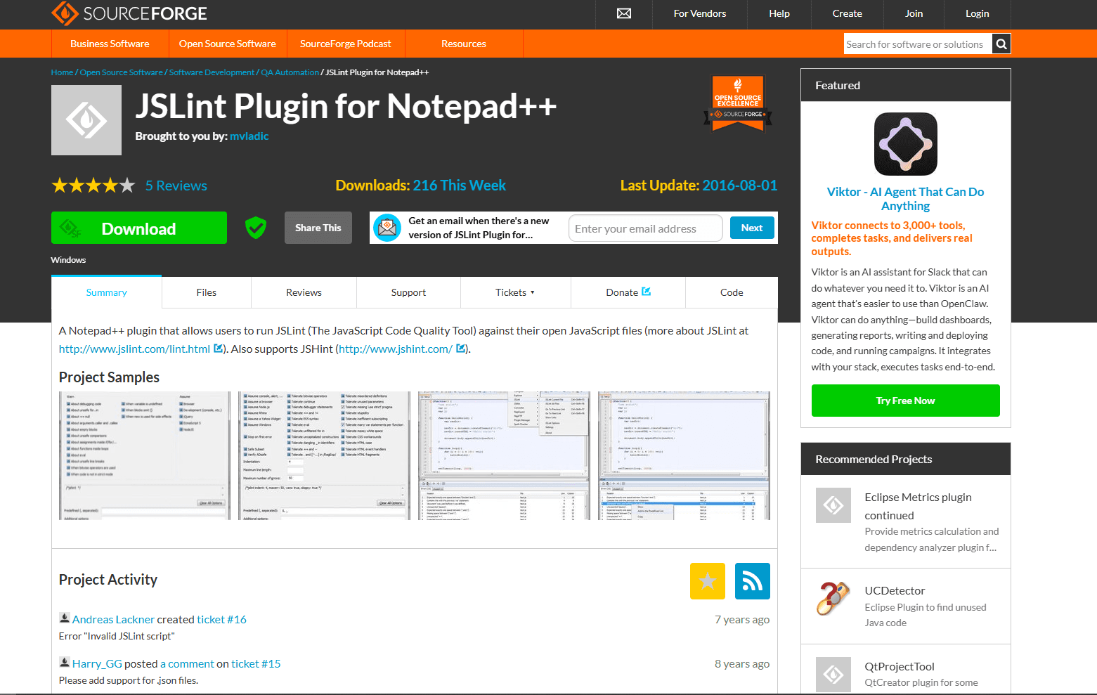 JSLint for Notepad++