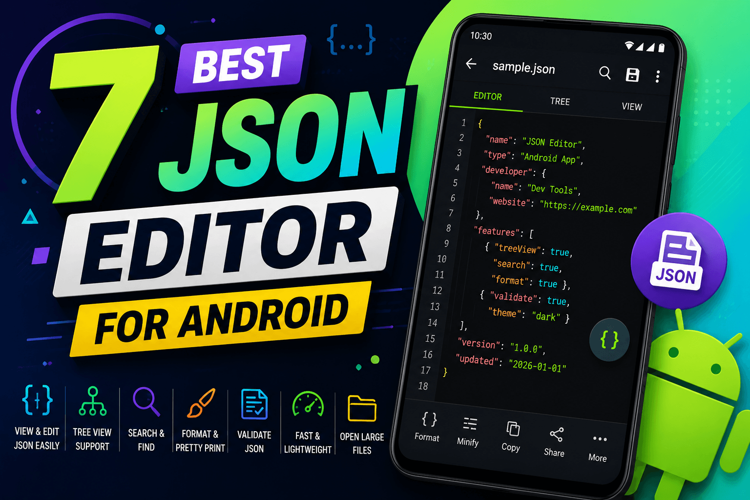7 Best JSON Editor Apps for Android in 2026 (Tested & Ranked)