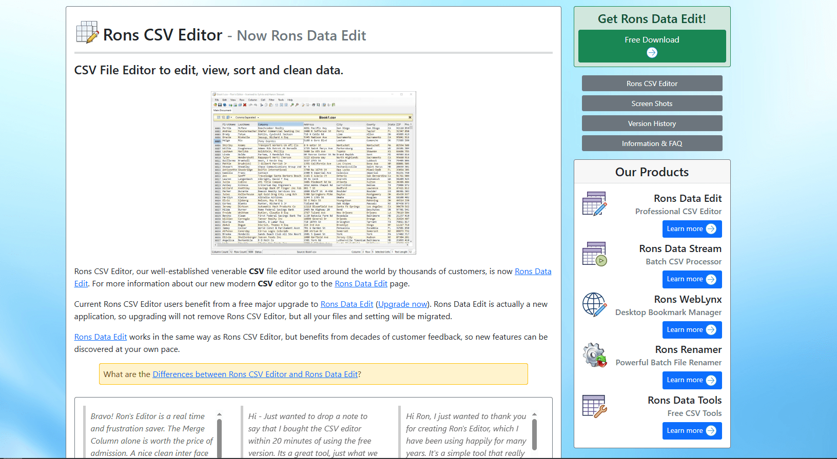 Ron's Editor