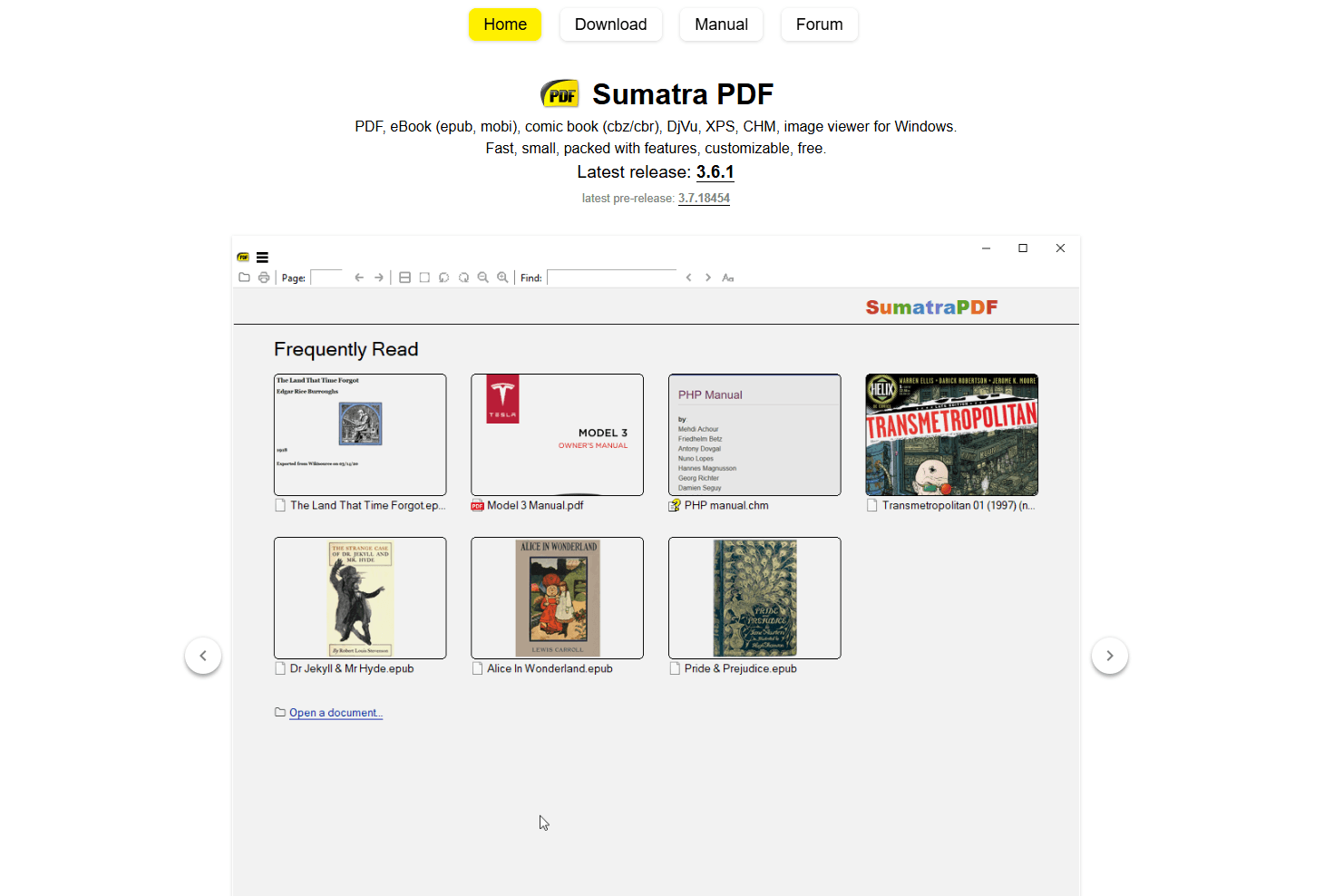 Sumatra PDF on Windows