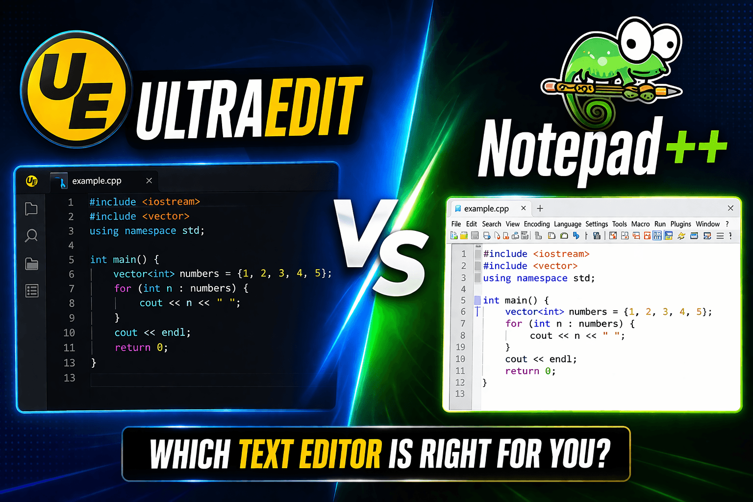 UltraEdit vs Notepad++: Complete Performance Test & Feature Comparison 2026