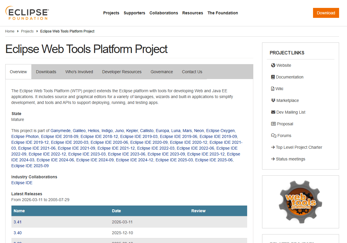Eclipse WTP JSON Support