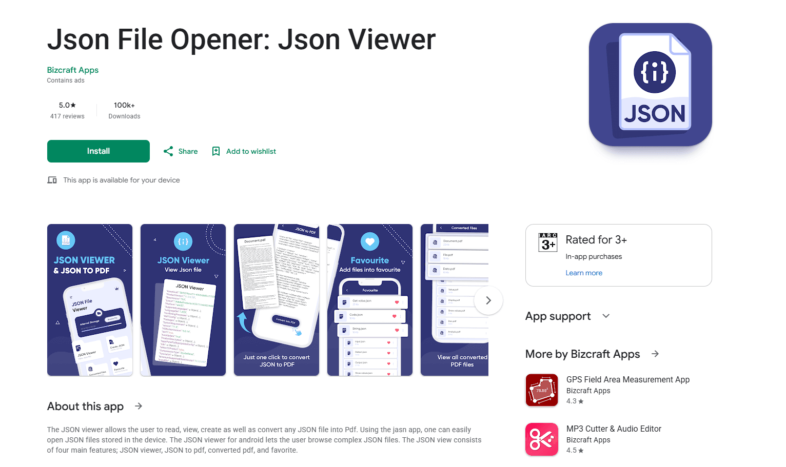 JSON viewer on Android