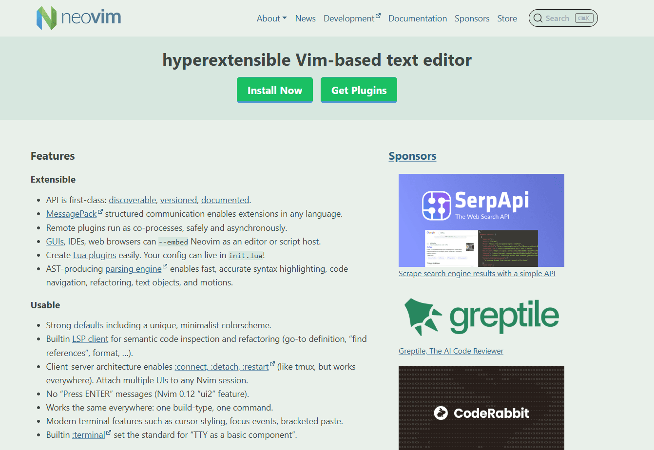 Neovim with HTML LSP showing autocomplete
