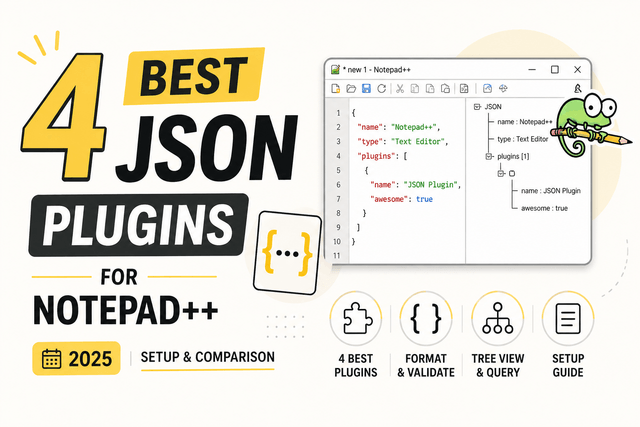 4 Best JSON Plugins for Notepad++ in 2026 (Setup & Comparison) | Merge ...