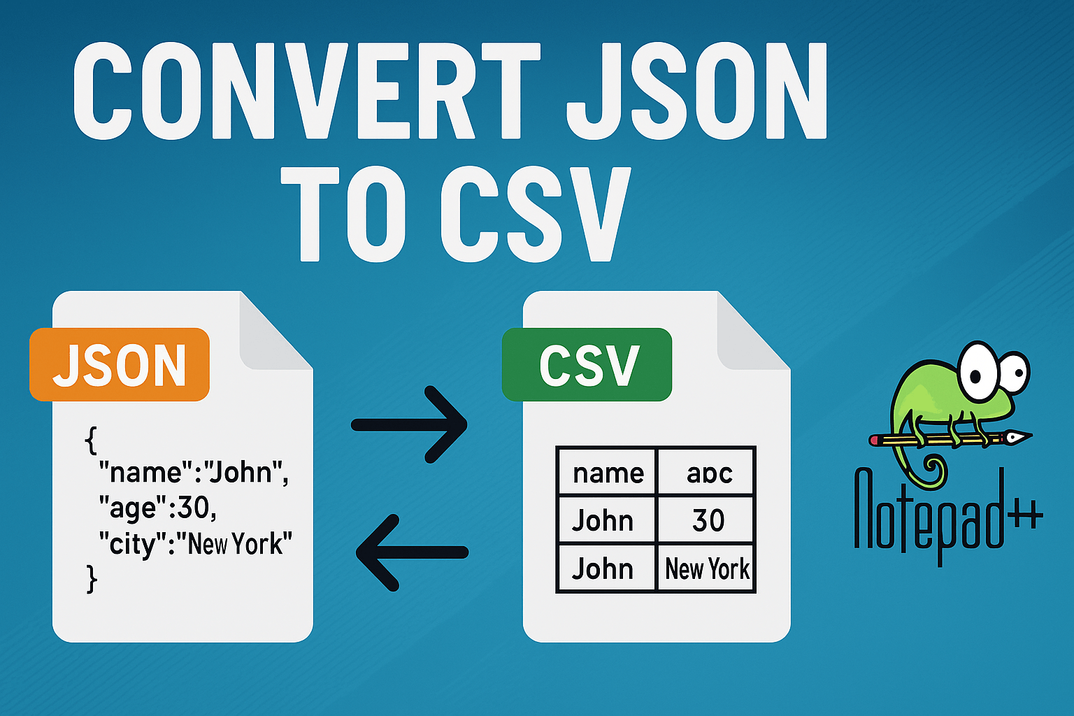 Convert JSON to CSV in Notepad++: Step-by-Step Guide