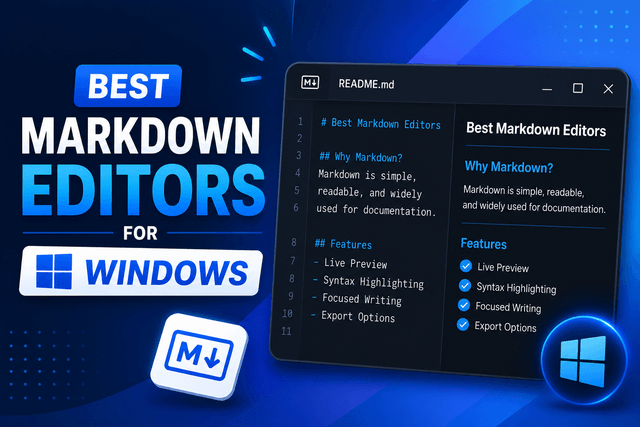 10 Best Markdown Editors for Windows in 2026 (Free & Paid)