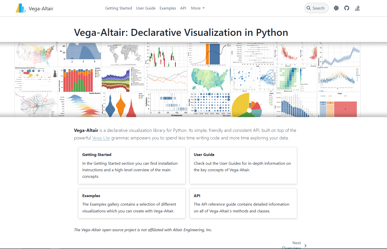 Altair declarative chart example in Python
