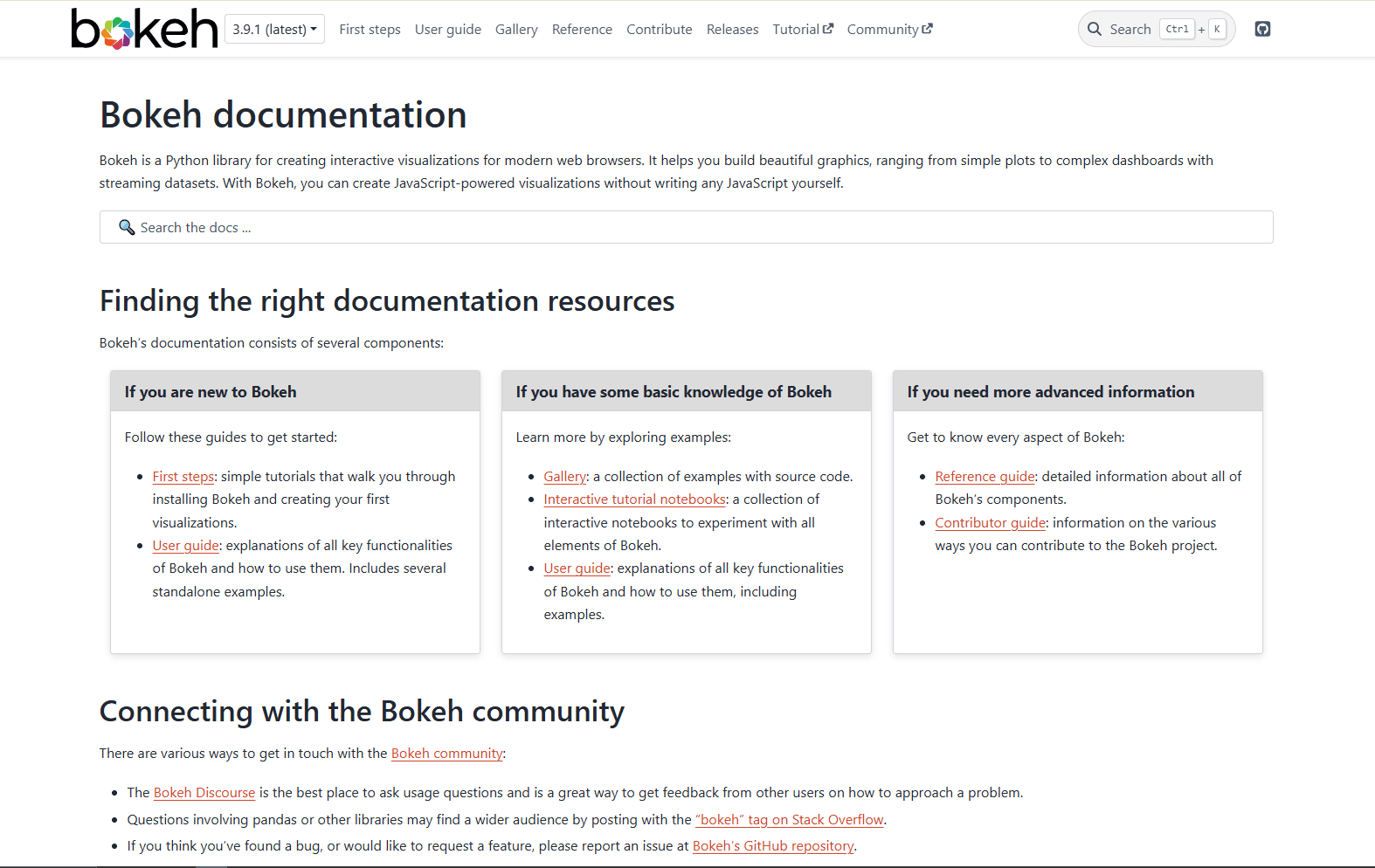 Bokeh browser-based chart example in Python