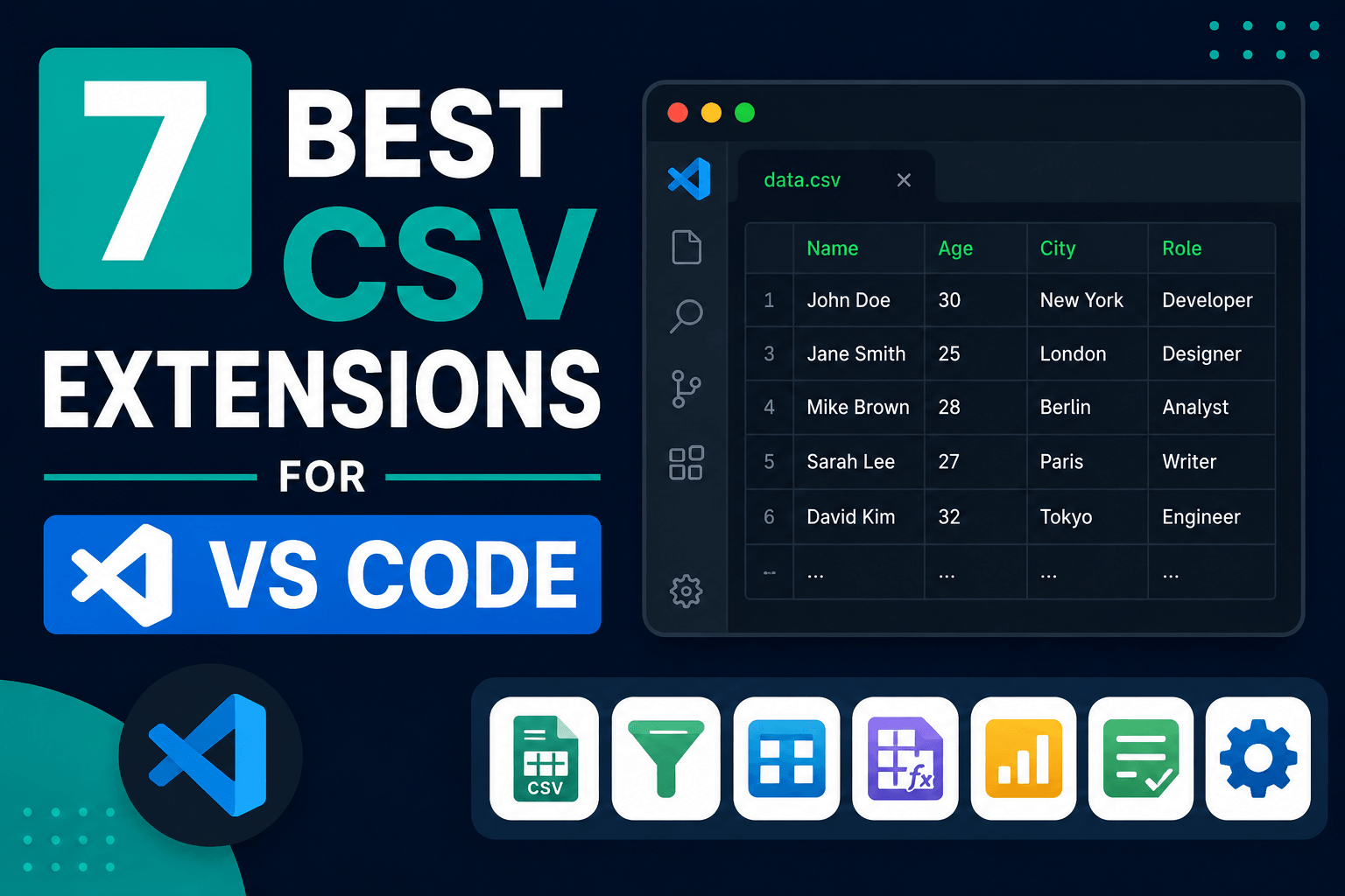 7 Best CSV Extensions for VS Code in 2026 (Editing & Viewing)