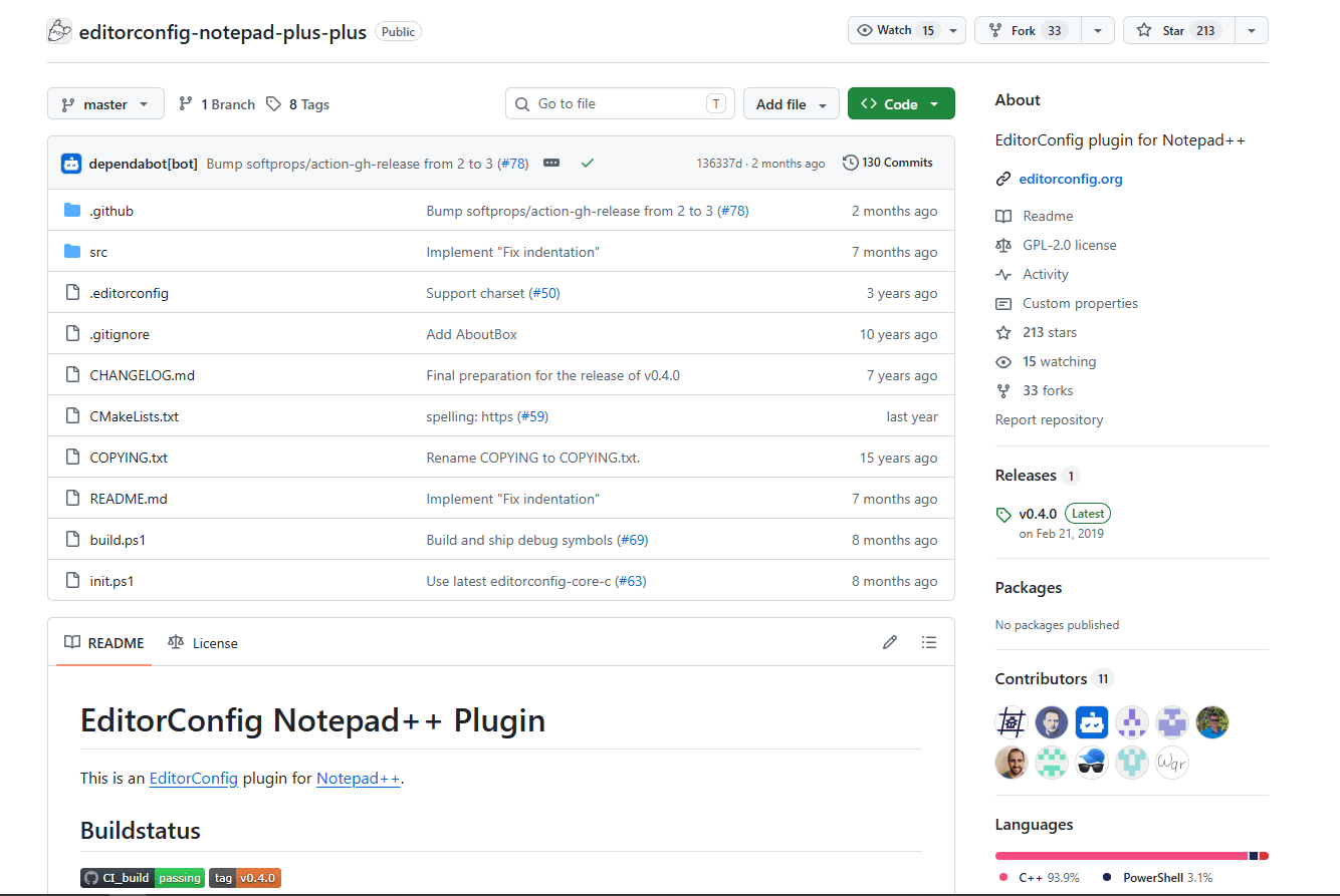 EditorConfig Plugin for Notepad<span class="key-highlight">