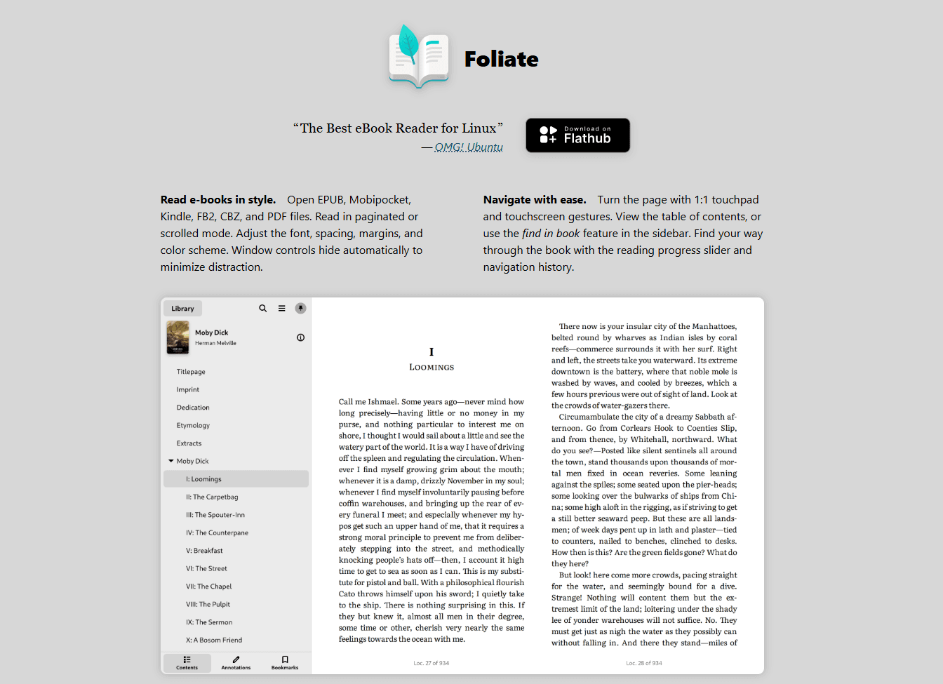 Foliate on Chromebook