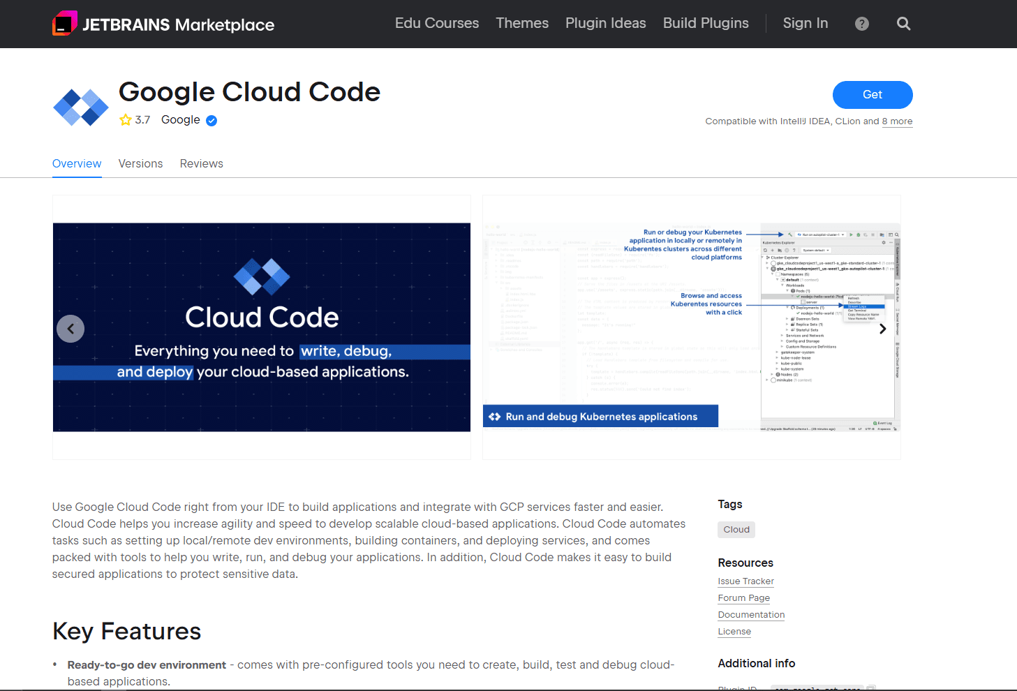Cloud Code Plugin for IntelliJ