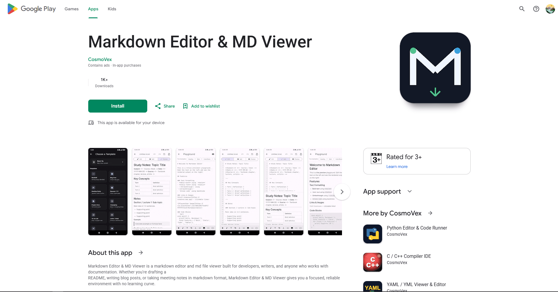 Markdown Editor & MD Viewer
