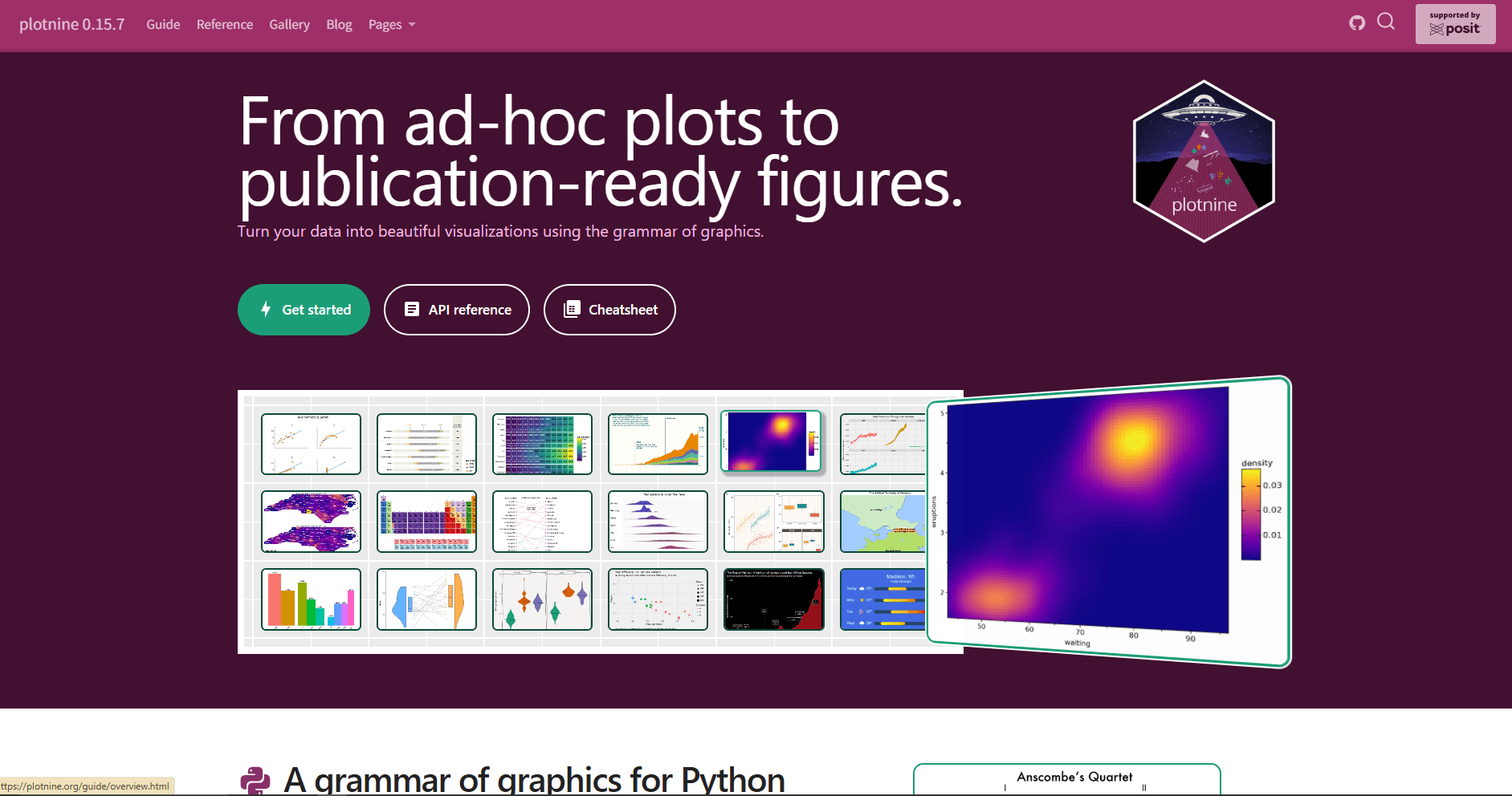 Plotnine grammar of graphics chart example in Python