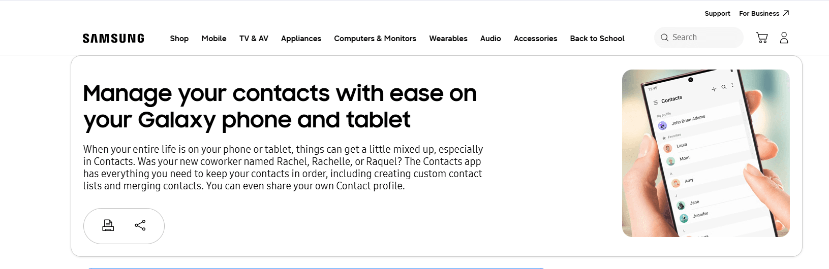 Samsung Contacts importing contacts from a VCF file on a Galaxy phone