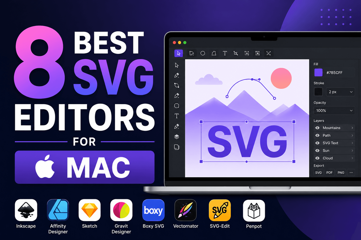 Thumbnail for 8 Best SVG Editors for Mac in 2026 (Vector & Web Design)