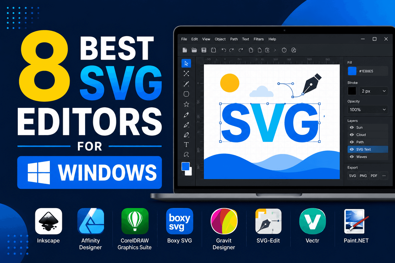Thumbnail for 8 Best SVG Editors for Windows in 2026 (Free & Pro)