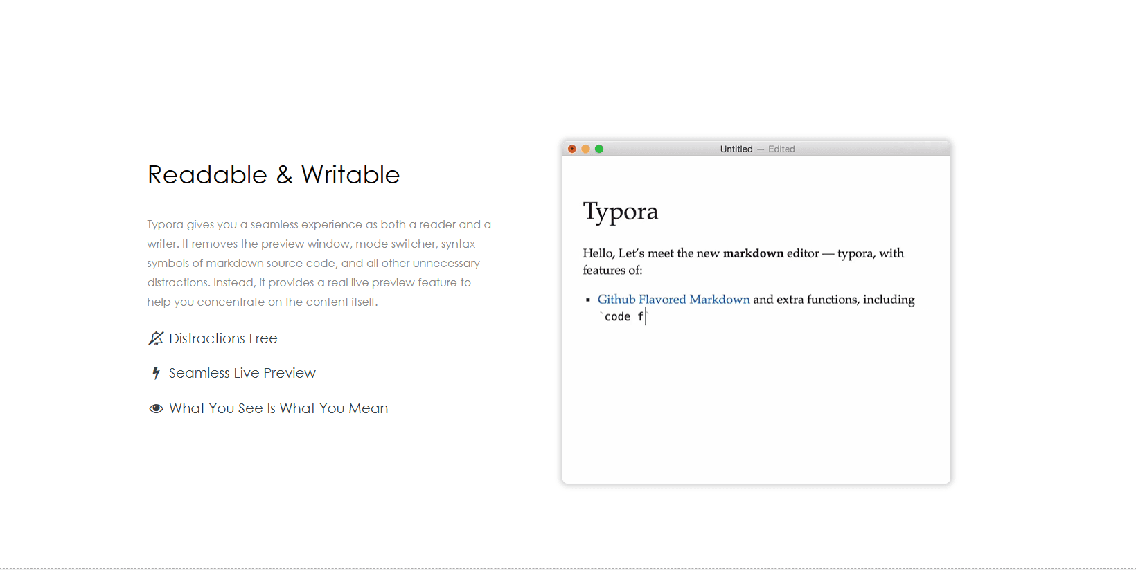 Typora Editor on Mac
