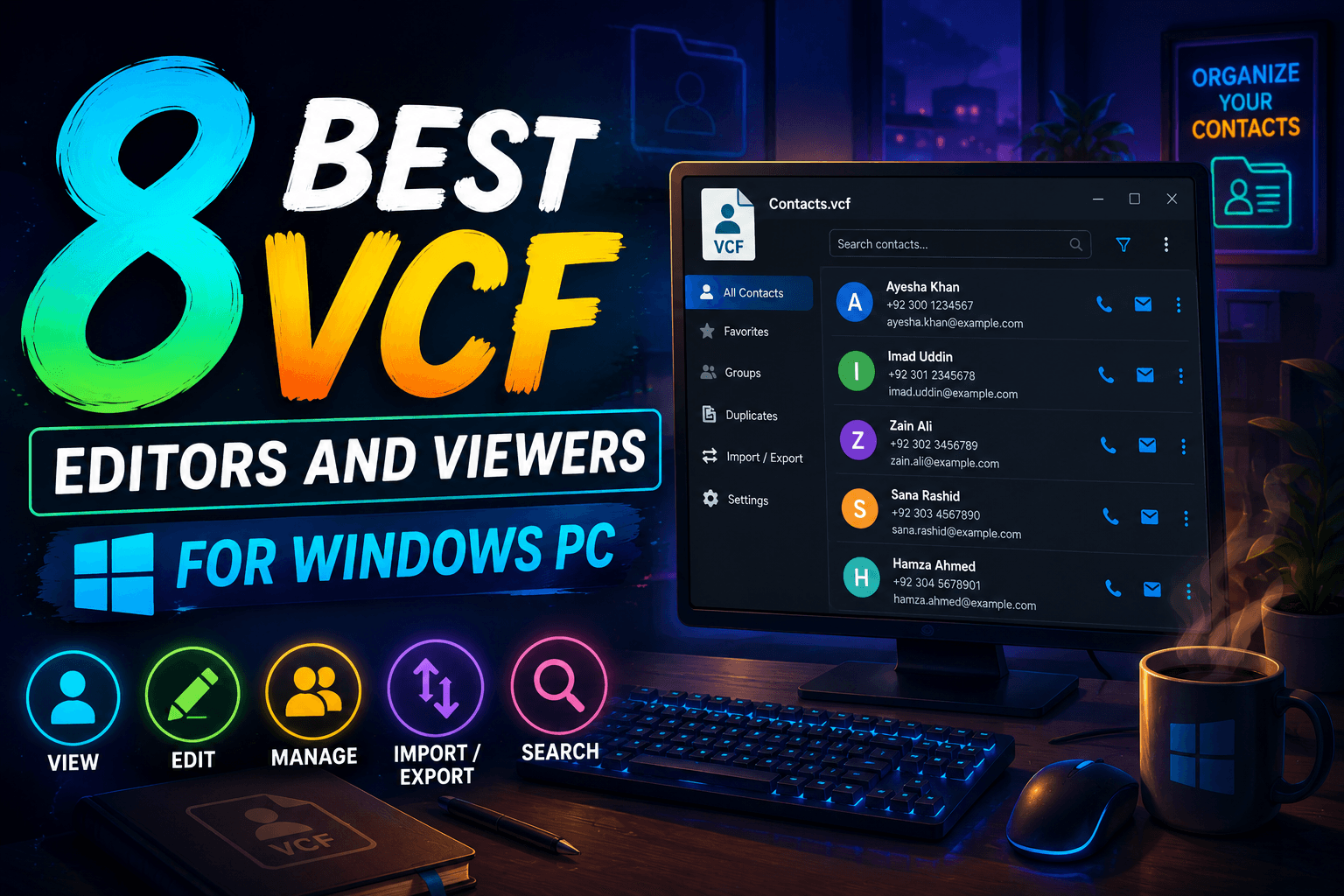 8 Best VCF Editors and Viewers for Windows PC in 2026