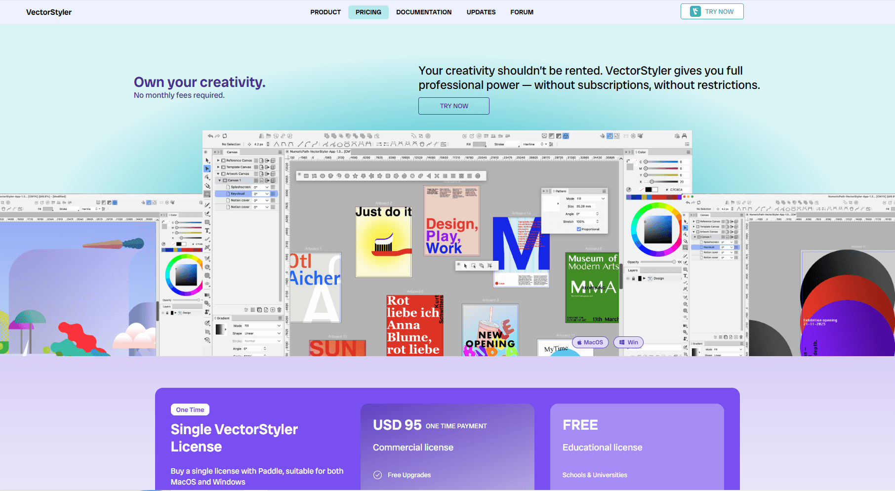 VectorStyler SVG editor on Windows