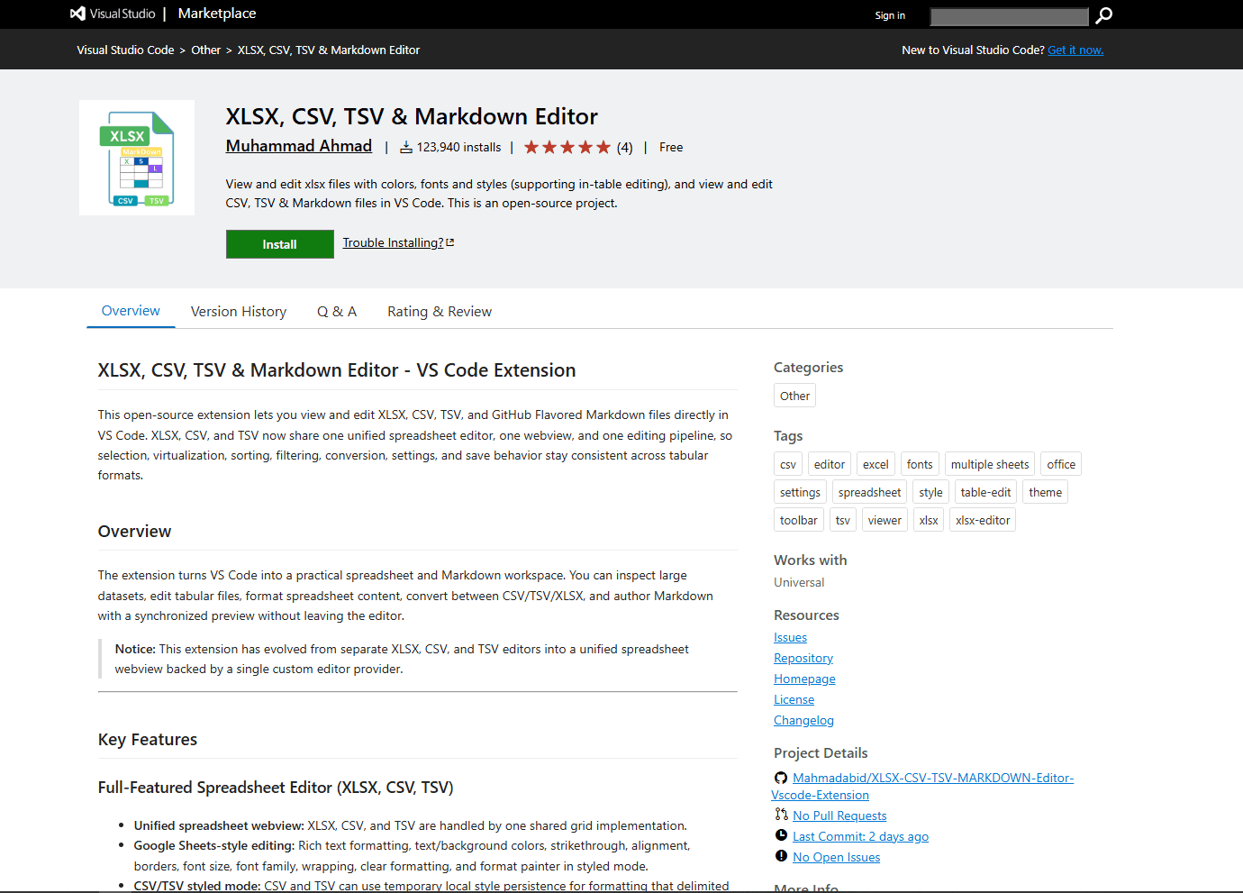 XLSX Viewer with CSV support