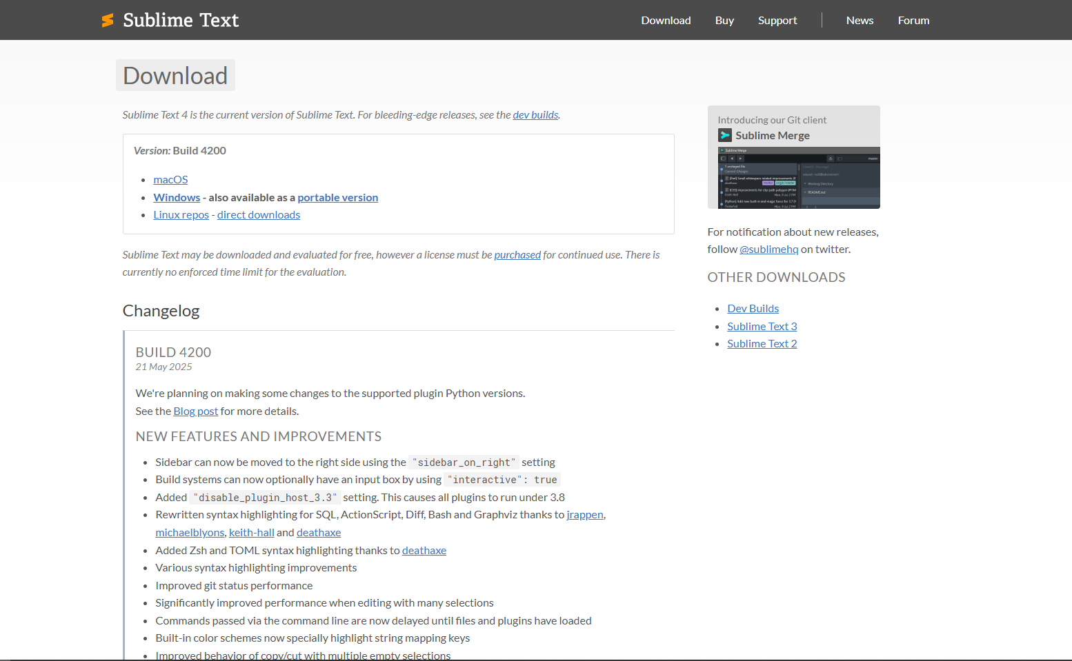 Sublime Text 4 for Mac